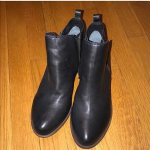 Lucky Brand Black Leather Booties